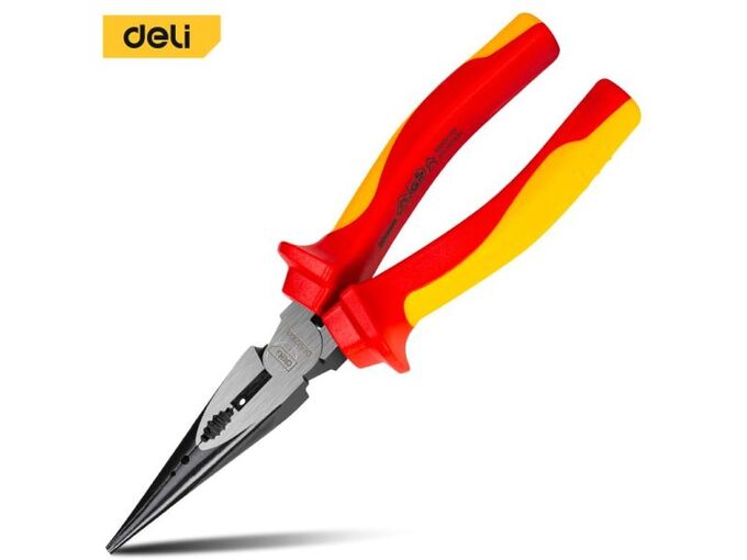 Deli Špicasta klešta VDE Prava 180mm EDL512108