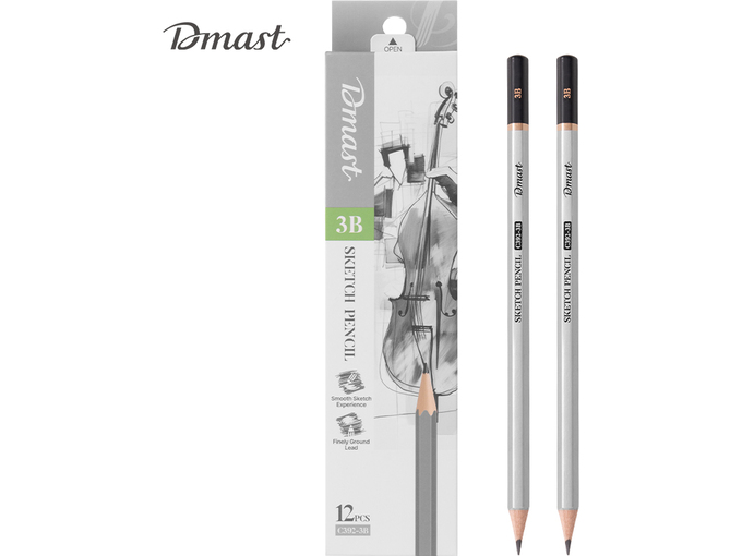 Deli Grafitna olovka za skiciranje 3B Dmast Pebeo 1/12 EC392-3B