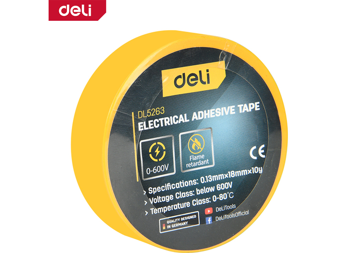 Deli PVC Izolir traka 18mm x 10m EDL5263