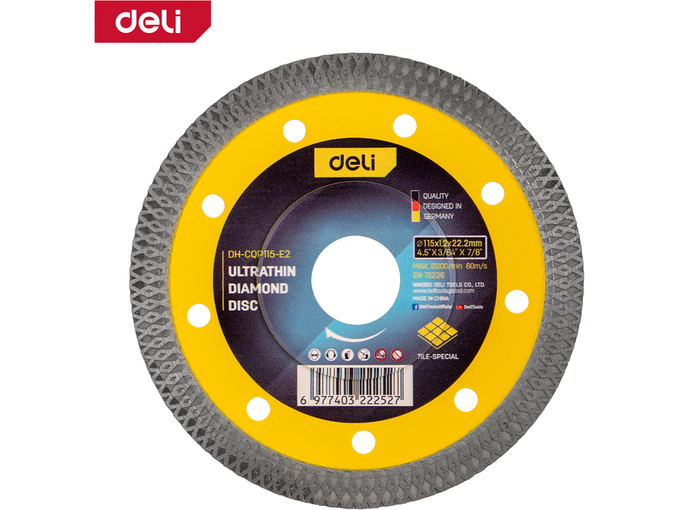 Deli Dijamantska rezna ploča Ultra Thin 115mm Deli EDH-CQP115-E2