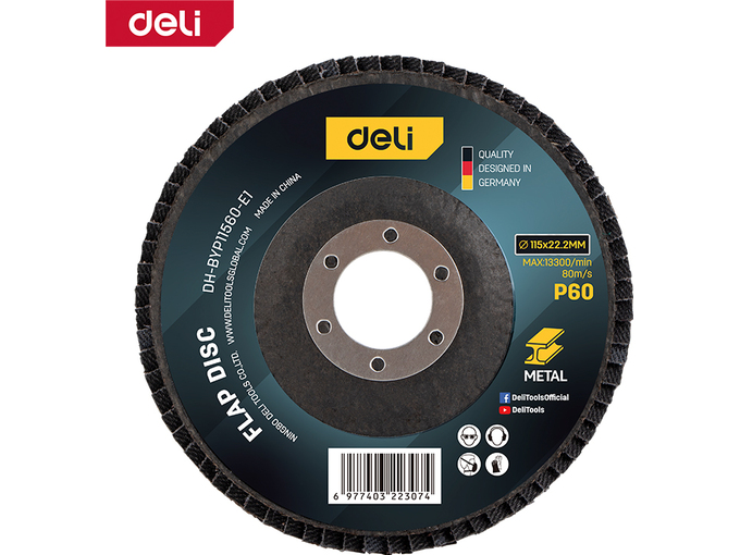 Deli Lamelarni brusni disk AL 115mm G60 EDH-BYP11560-E1