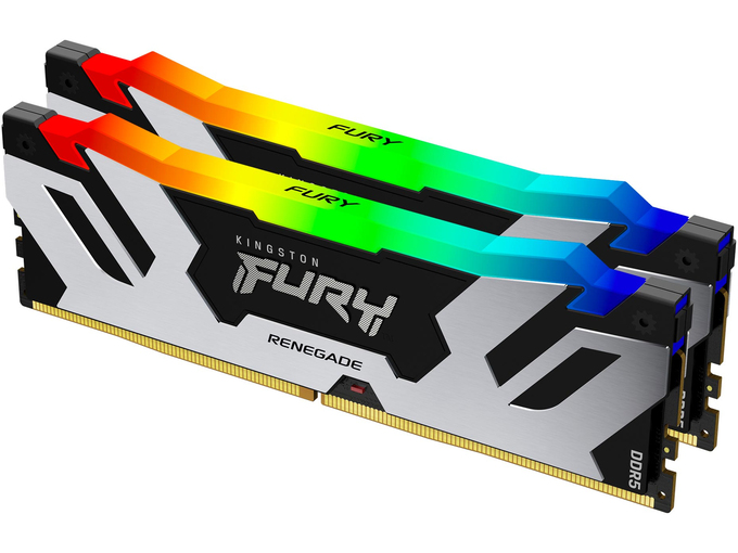 Kingston Memorija DIMM DDR5 32GB - 2x16GB kit 6400MT/s KF564C32RSAK2-32 FURY Renegade RGB
