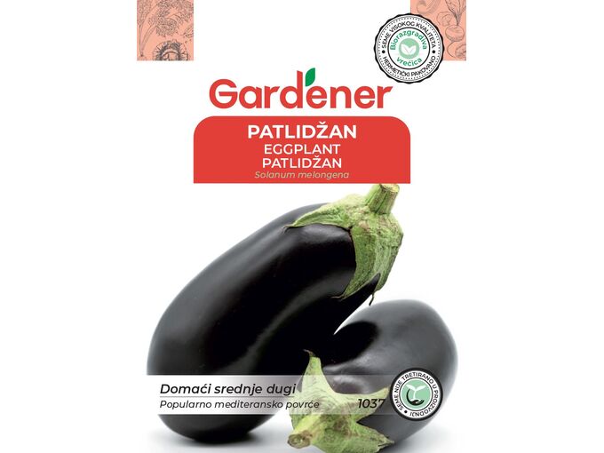 Gardener Patlidžan domaći srednje dugi