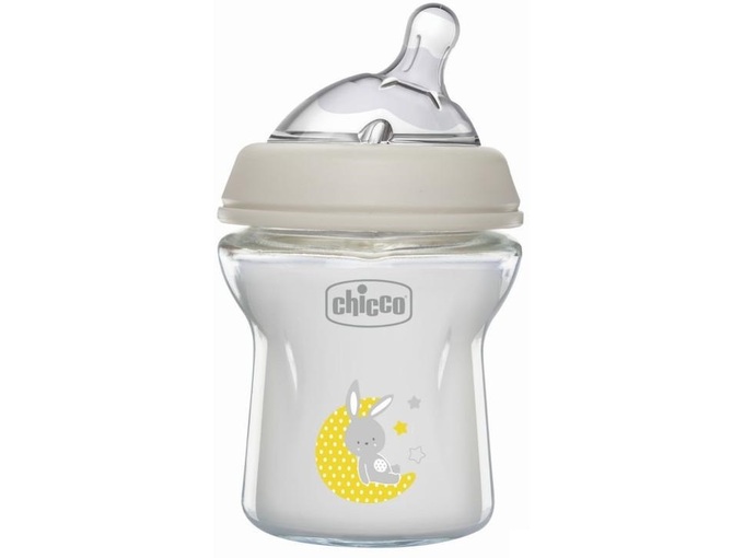 Chicco NF staklena flašica 150ml silikon 0+m