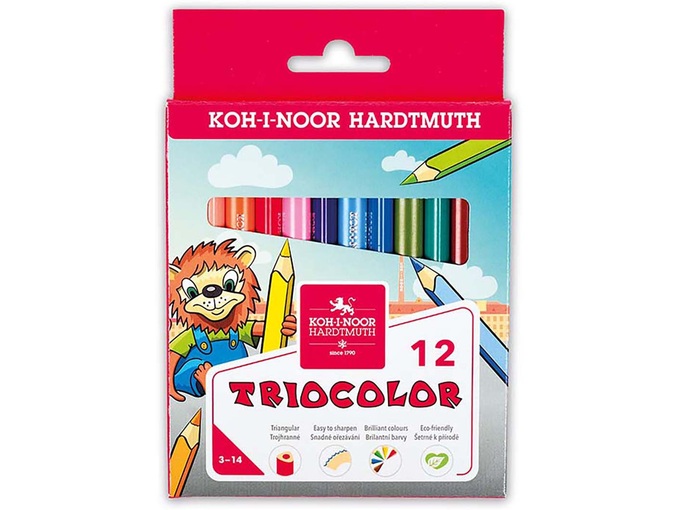 Koh-i-Noor Drvena boja 1/12 Lion magnum triocolor 2216
