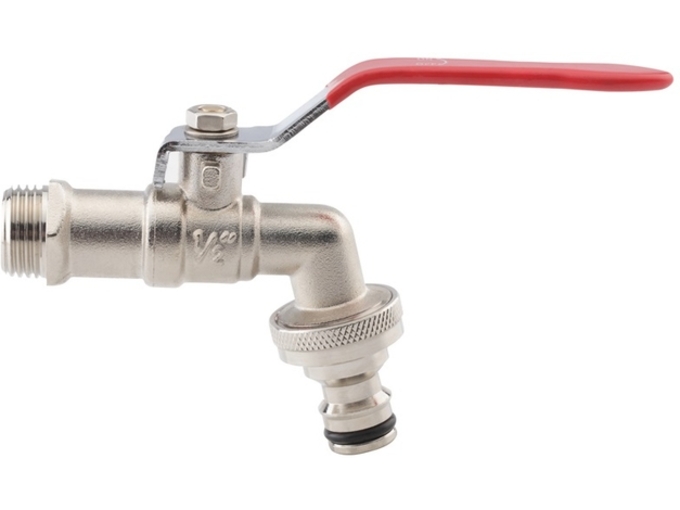Magnum Slavina 1/2" sa metalnom ručkom izlazom 3/4" i metalnim priključkom za crevo 3191-1/2