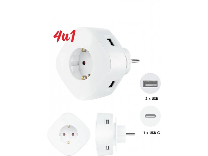 Colossus USB Utičnica 4u1 CSS-1930