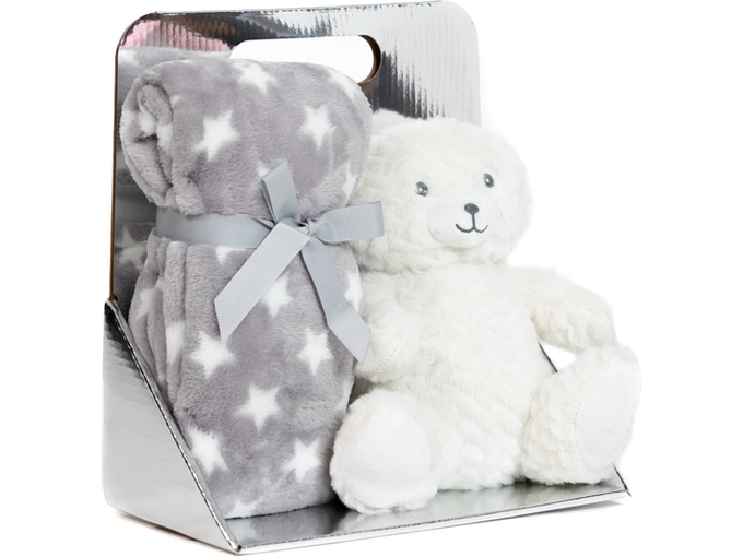 BBO Set igračka + ćebence B230319 White Bear
