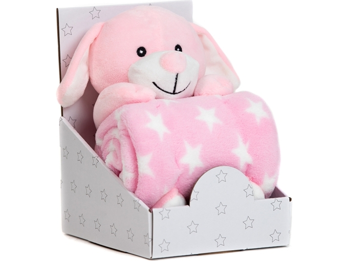 BBO Set igračka + ćebence B200002 Pink Dog