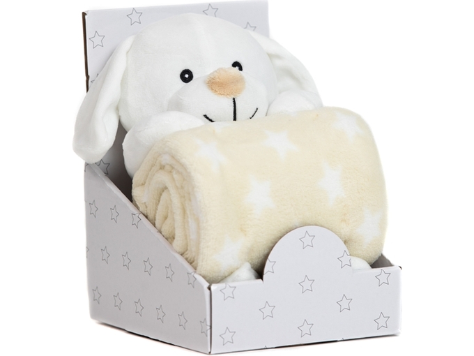 BBO Set igračka + ćebence B200002 White Dog