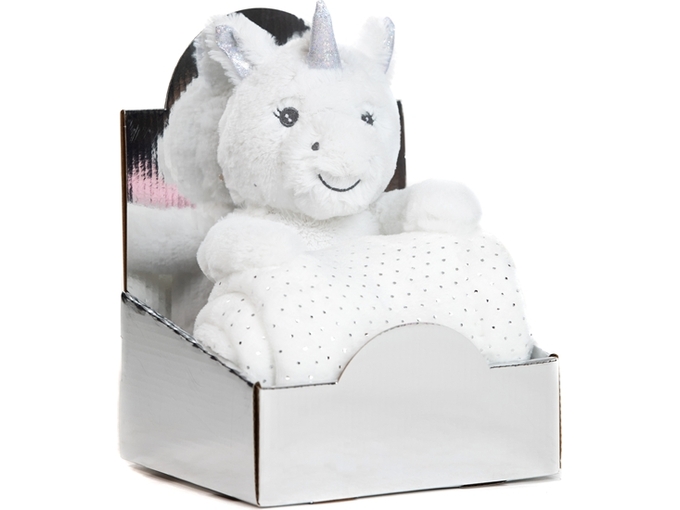 BBO Set igračka + ćebence B230134 White Unicorn