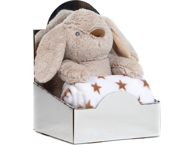 BBO Set igračka + ćebence B230134 Beige Rabbit