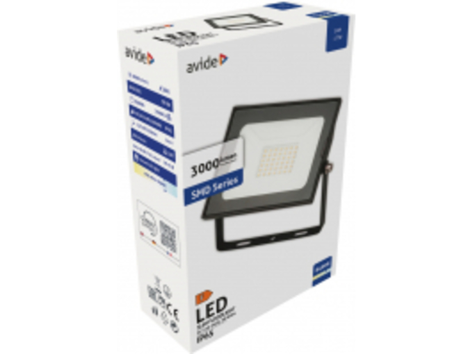 Avide Reflektor Slim LED SMD 2270lm 6K IP65 30W