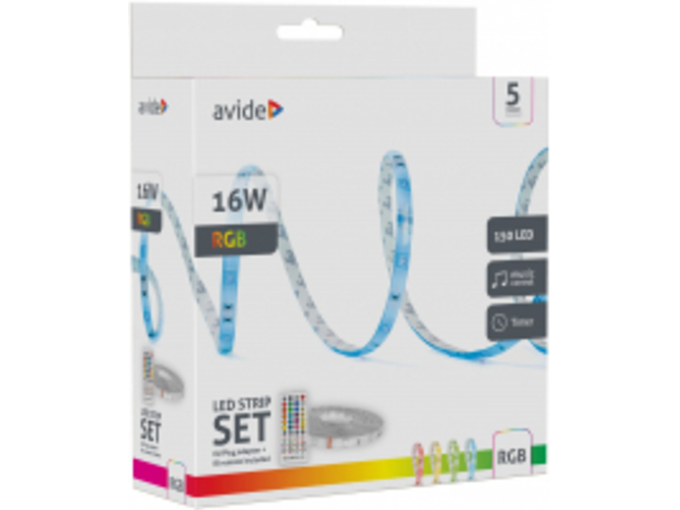 Avide Led traka SMD RC sa muzičkim senzorom i daljinskim 5m 16W 30
