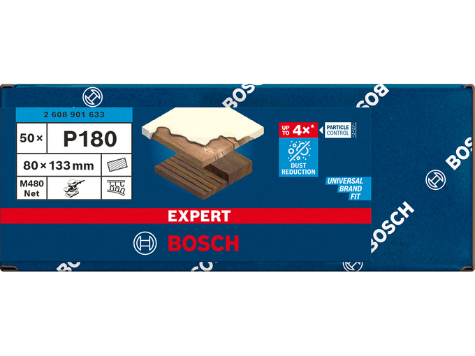 Bosch Brusna mreža 80x133mm P180 50/1 M480 Expert 2608901633