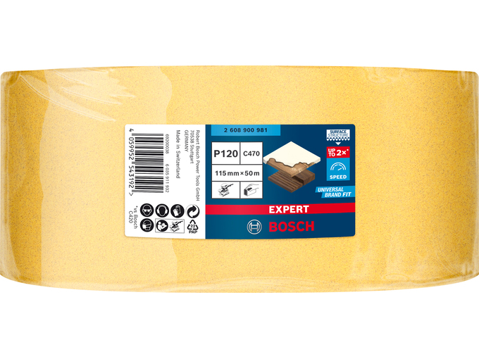 Bosch Papir rolna C470 115mm 50m P120 Expert 2608900981