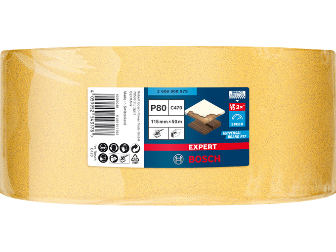 Bosch Papir rolna C470 115mm 50m P80 Expert 2608900979