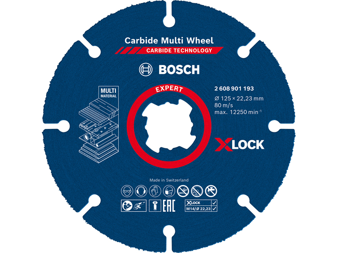 Bosch Rezna ploča Carbide Multi Wheel 125mm X-Lock Expert 2608901193