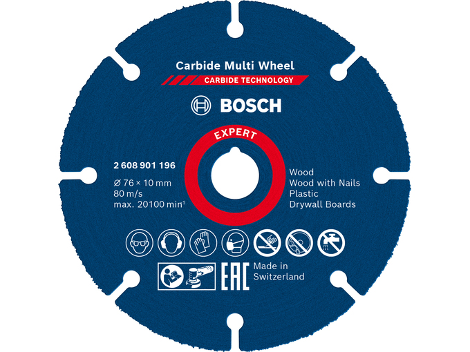 Bosch Rezna ploča Carbide Multi Wheel disk 76mm Expert 2608901196