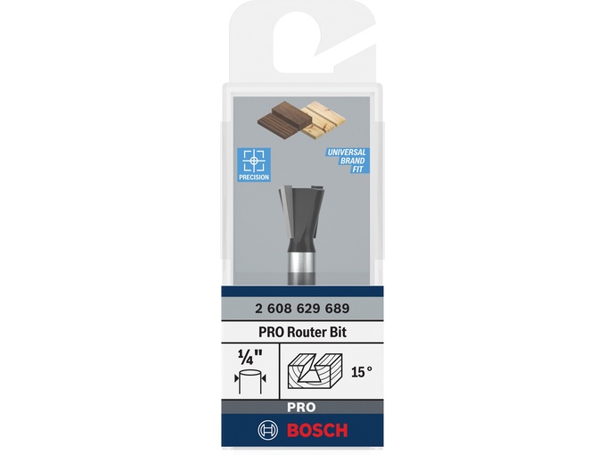Bosch Glodalo za zupčaste žlebove PRO Router Dovetail Bit 2608629689