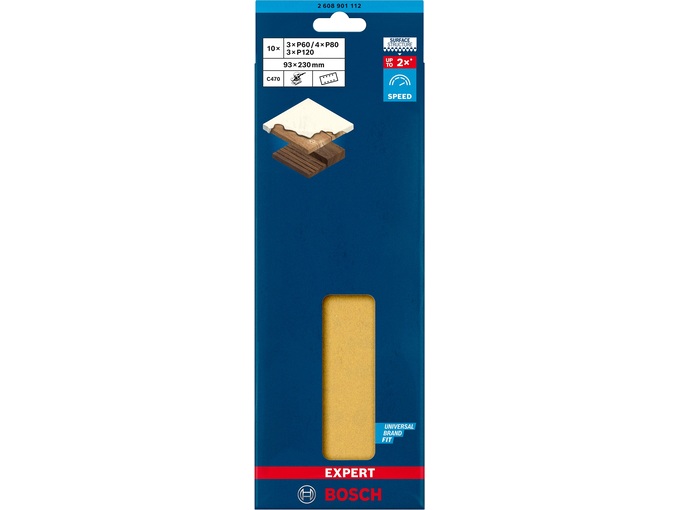 Bosch Papir C470 Expert 93x230mm 60-80-120 8 r 10/1 2608901112