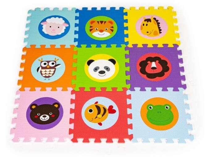 Eco Toys Edukativna podloga za igru Eva 90x90cm 9el