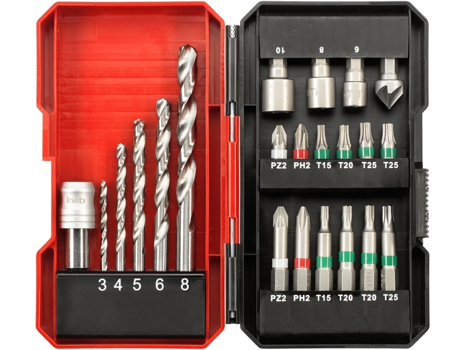 Einhell 22-delni set S-Box burgija i bitova 1/4", S-Box