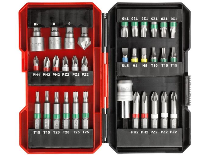 Einhell 34-delni set adaptera i bitova 1/4" S-Box