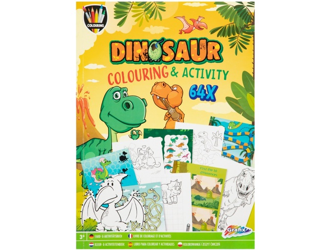 Grafix Aktiviti knjiga A4 na 64 strane Dinosaurusi