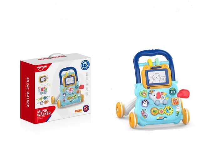 HK mini Huanger muzička guralica sa piši briši tablom - A070529