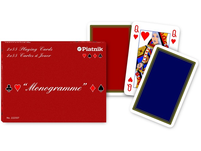 Piatnik Karte dupli špil Monogramme