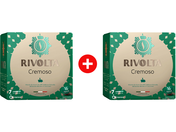 Rivolta Kapsule za kafu Dolce gusto Cremoso 16/1 1+1 gratis
