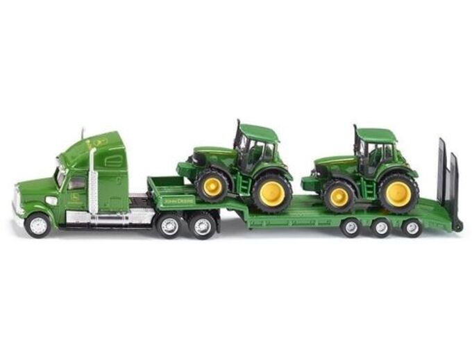 Siku Kamion nosač dva traktora John Deere