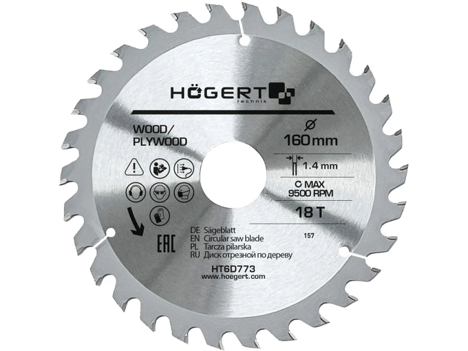 Hogert Testera za cirkular 160x18t