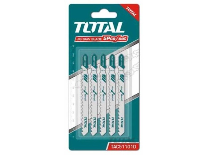 Total alati Listovi za ubodnu testeru za drvo 5kom 6TPI 100mm