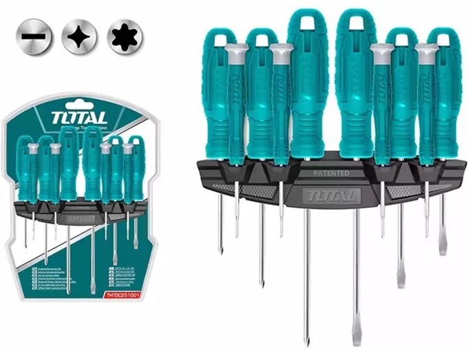Total alati Set šrafcigera 10-delni