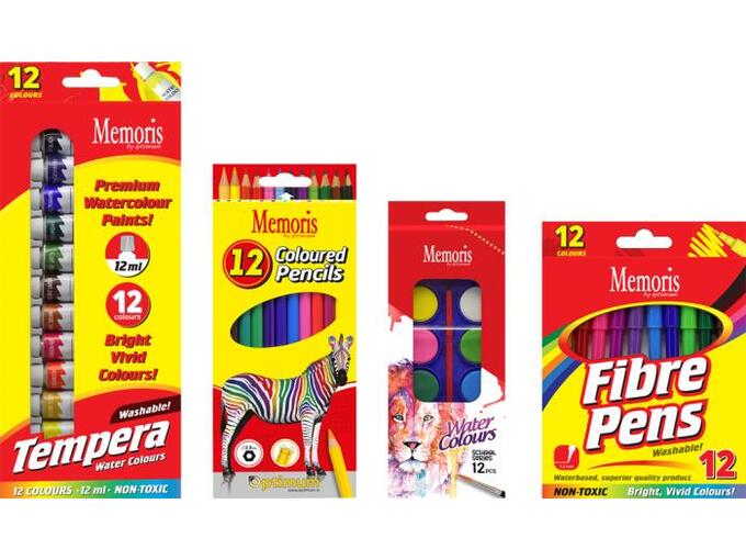 Moja Knjižara Tempere + Drvene boje + Flomasteri + Vodene boje