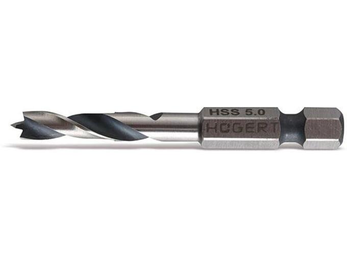 Hogert Burgija sa šestougaonim prihvatom 1/4INCH HSS fi 4mm L=60mm