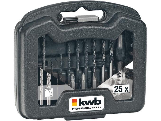 Kwb Set burgija i nastavaka u koferu 25/1 CrV