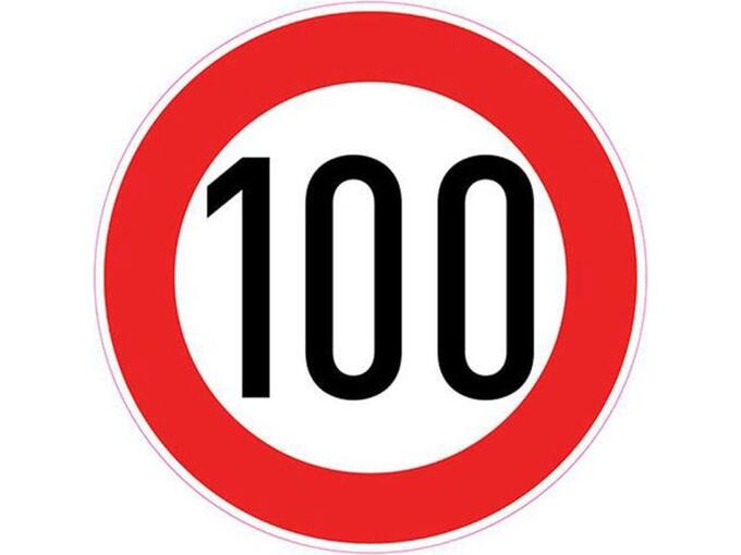 888 Car Accessories Nalepnica ograničenja 100 velika