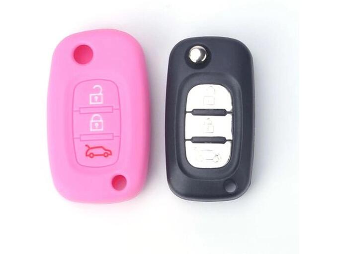 888 Car Accessories Navlaka za ključeve roze renault