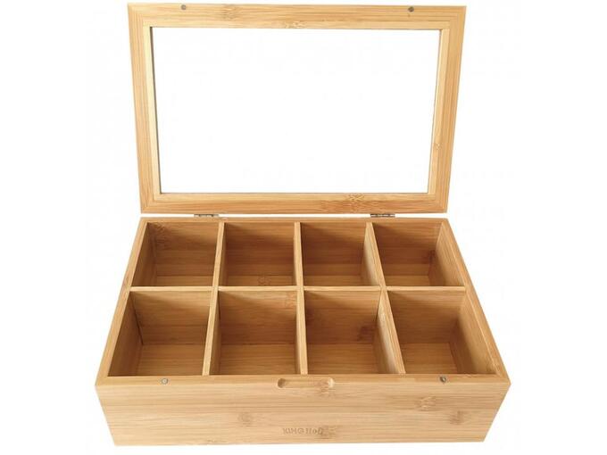 Kinghoff Kutija za čaj od bambusa 30x19.9x9.5cm KH1696