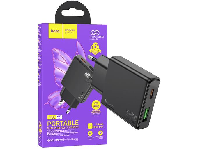 Hoco Punjač kućni, brzi, PD20W + QC3.0 Dual Port