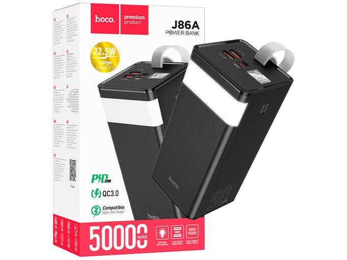 Hoco Power bank 50000mAh, Micro-USB / Tipe-C 18W