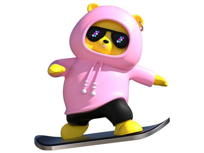 Auto igračka JWD Snowboard Teddy