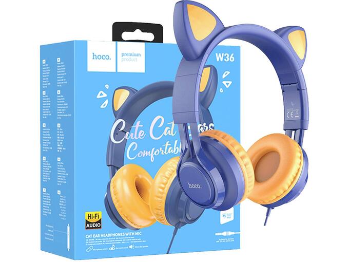 Hoco Slušalice sa mikrofonom 3.5mm utikač 1.2m kabel