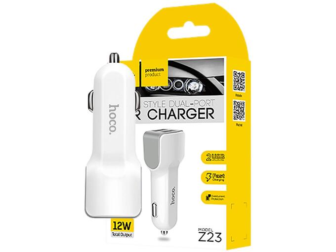 Hoco Auto punjač za smartphone 2 x USB 5V / 2.4 A