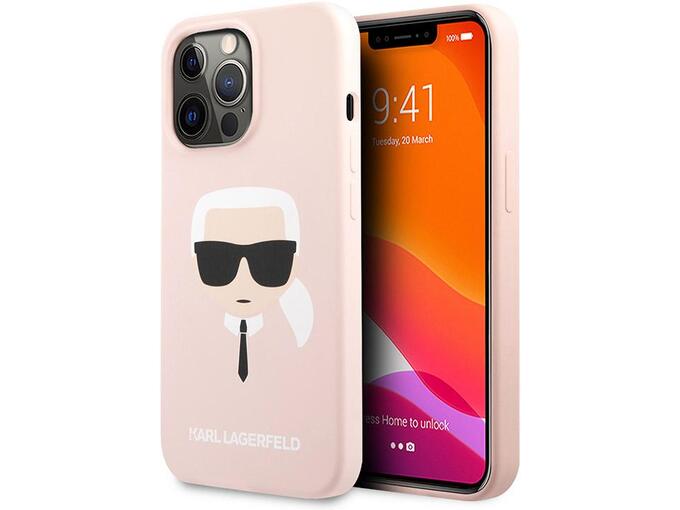 Maska Karl Lagerfeld Hc Silicone Karl Head za iPhone 13 Pro Light