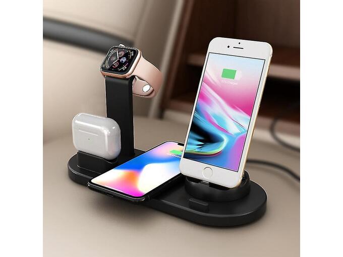 Bežični punjač 6u1 za iPhone,Airpods,Apple Watch 15W
