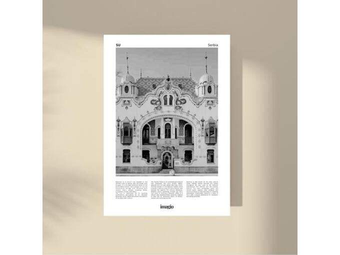 Imagio Studio poster Subotica B&W 40x50 cm, visokokvalitetni art papir